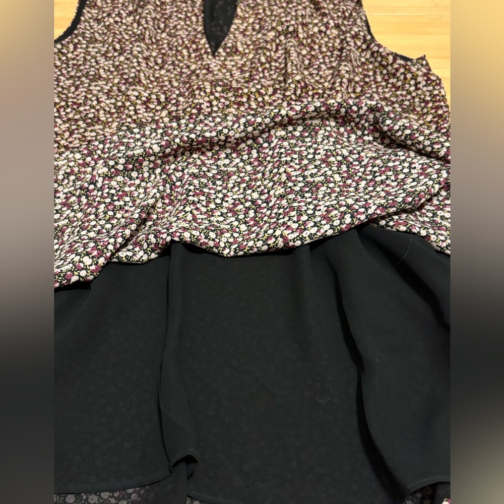 J.Crew x Hatch Floral Sleeveless V-Neck Maternity Blouse Top Size M-L - Picture 7 of 9